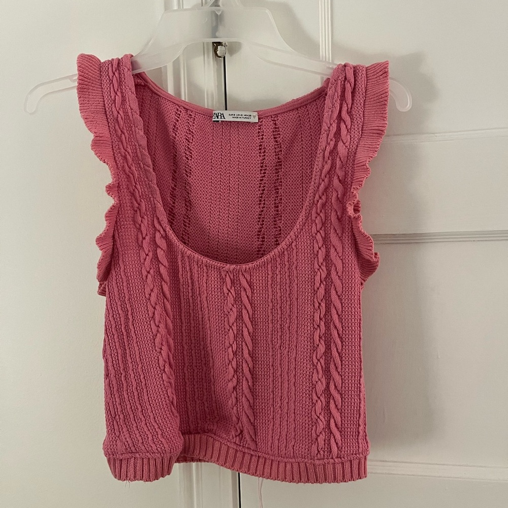 Pink Zara sweater top